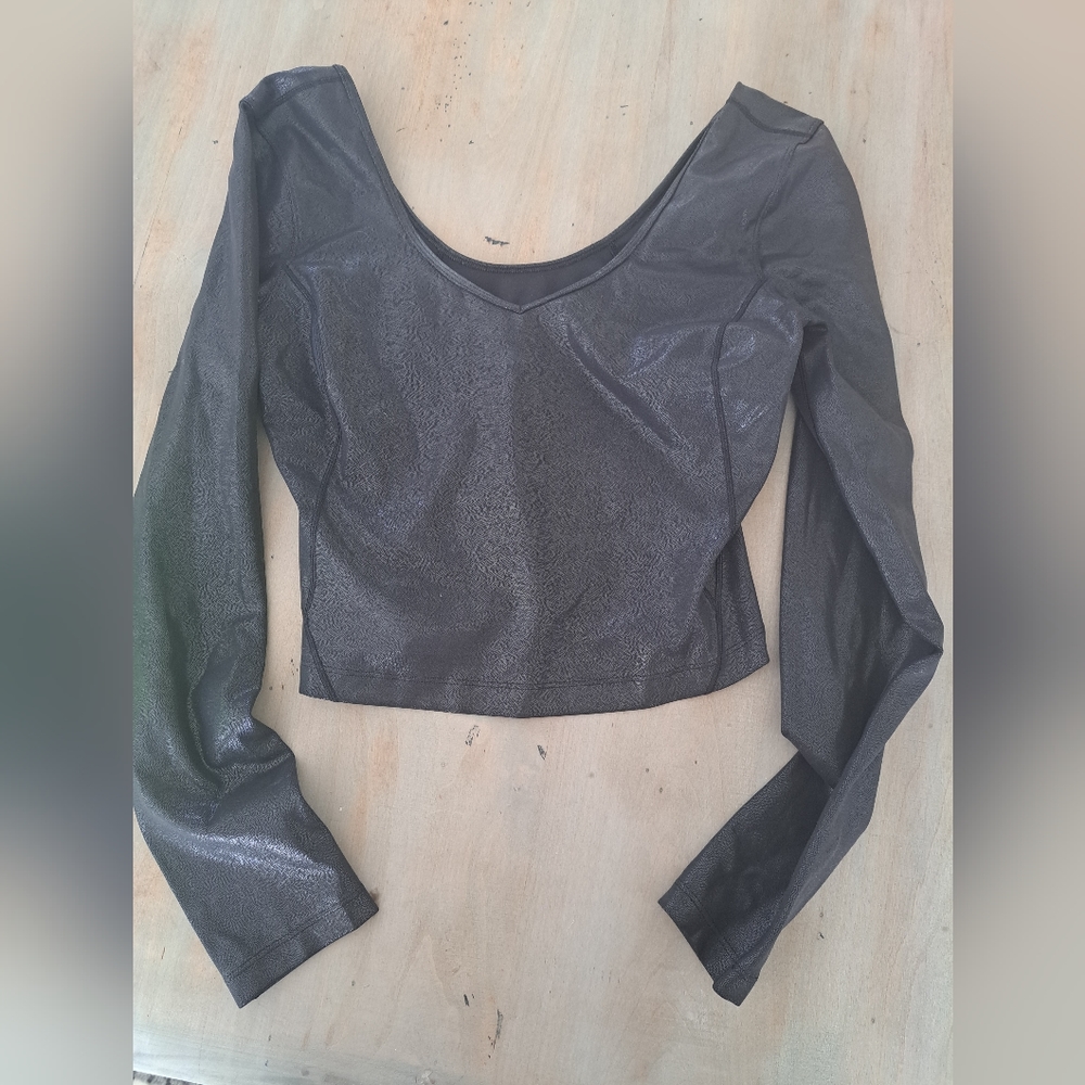 Lululemon black sparkle top